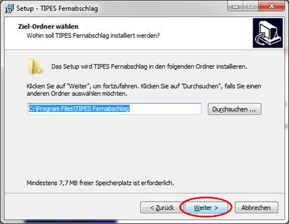 Insatllationsschritt 4