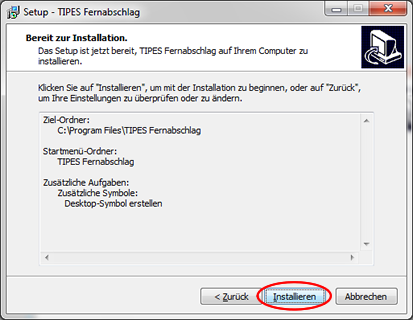 Insatllationsschritt 6
